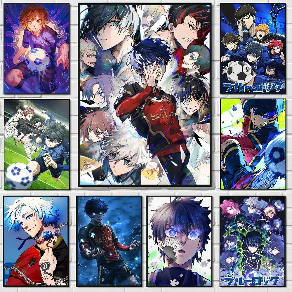 Photo Mosaic Print - ダイヤモンドペイント、アニメ「ブルーロック」モチーフ、モザイク画、手作りアート、丸型/角型ダイヤモンド、ギフト、インテリア装飾