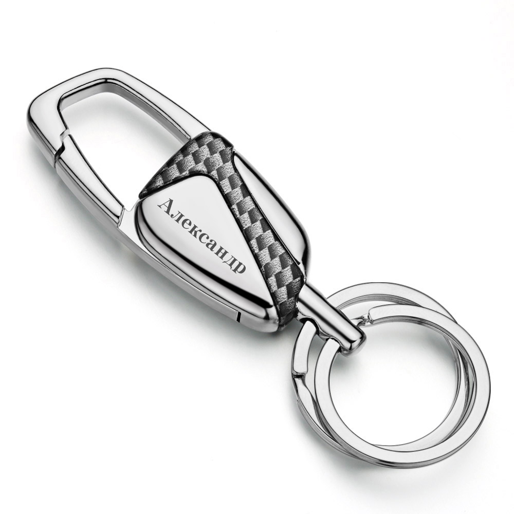 パーソナライズされたキーリングダブルスイッチキーホルダーカス - Initial Ring Custom のレビューと価格
