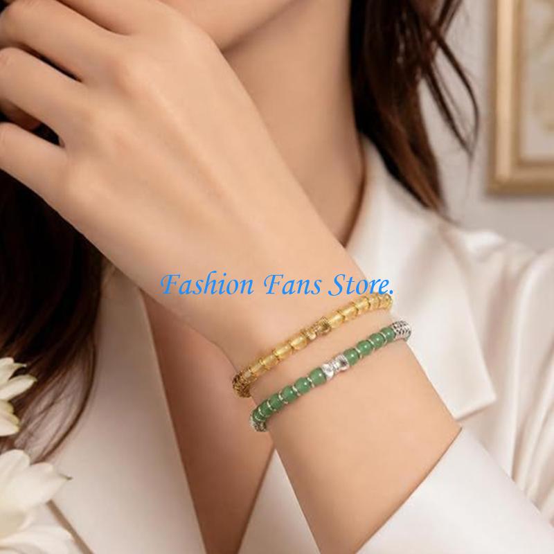 天然石ビーズとゴールドトーンとシルバートーンのディテールを備 - Coordinates Bracelet のレビューと価格