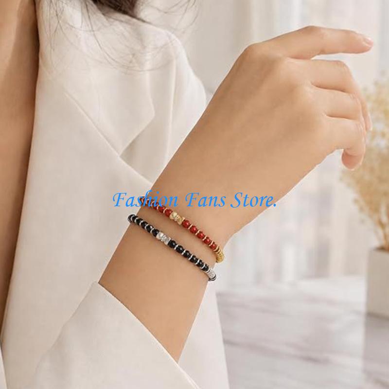 天然石ビーズとゴールドトーンとシルバートーンのディテールを備 - Coordinates Bracelet のレビューと価格