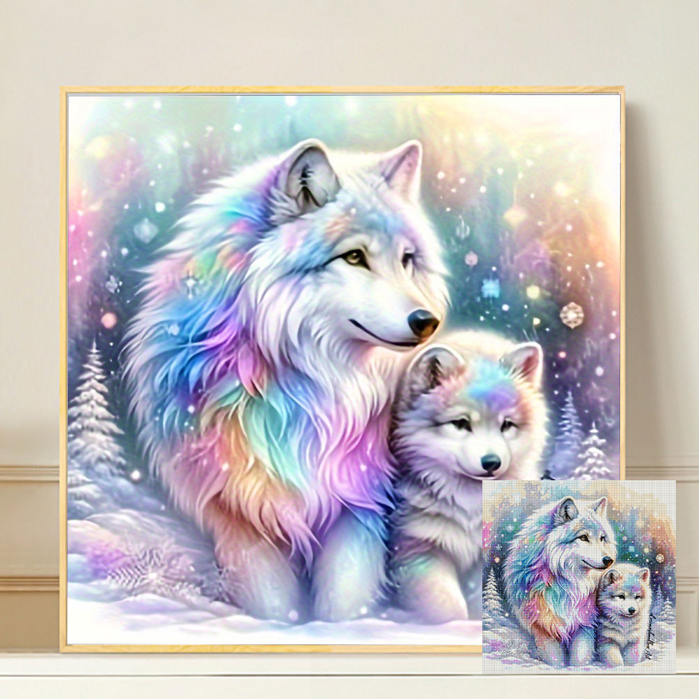 動物ダイヤモンドペインティングコンプリートキットフルスクエア - Photo Mosaic Print のレビューと価格