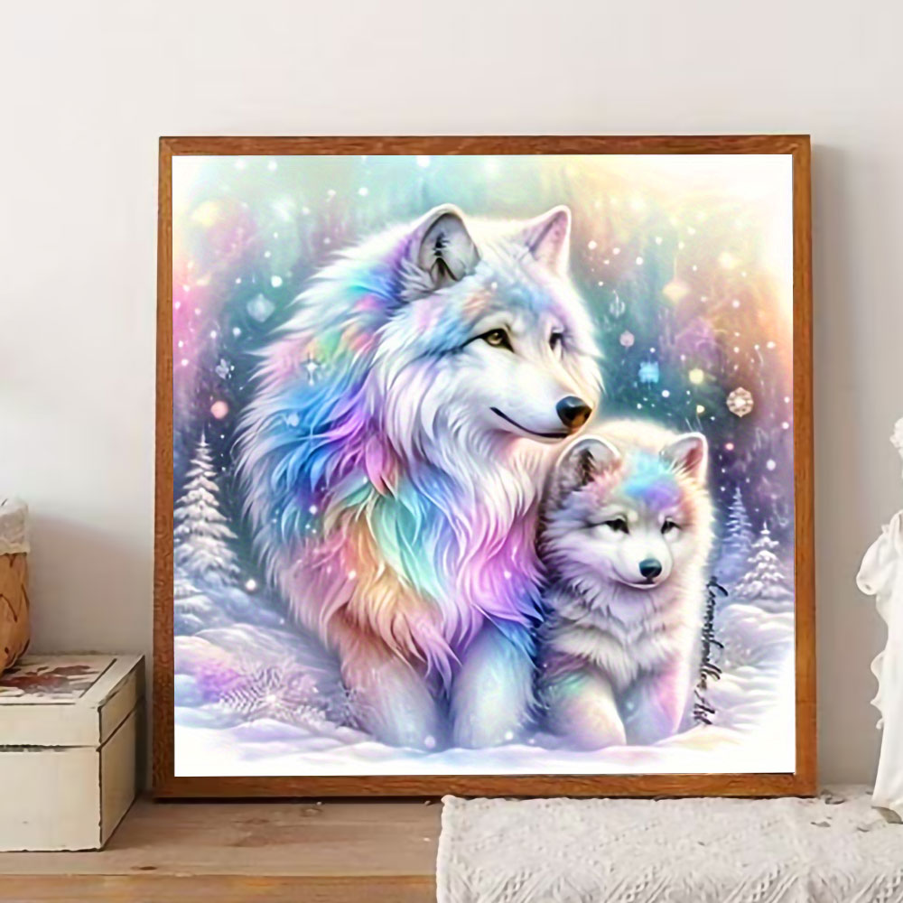 動物ダイヤモンドペインティングコンプリートキットフルスクエア - Photo Mosaic Print のレビューと価格