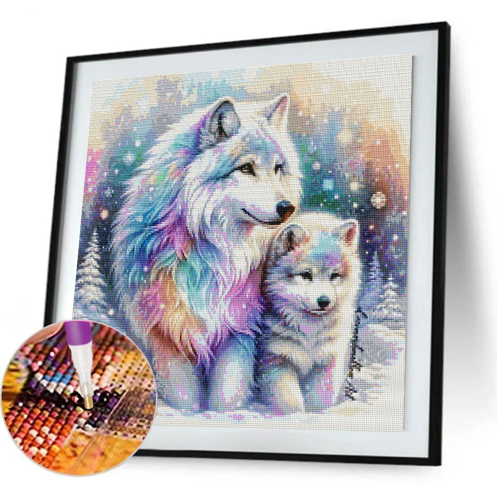 動物ダイヤモンドペインティングコンプリートキットフルスクエア - Photo Mosaic Print のレビューと価格