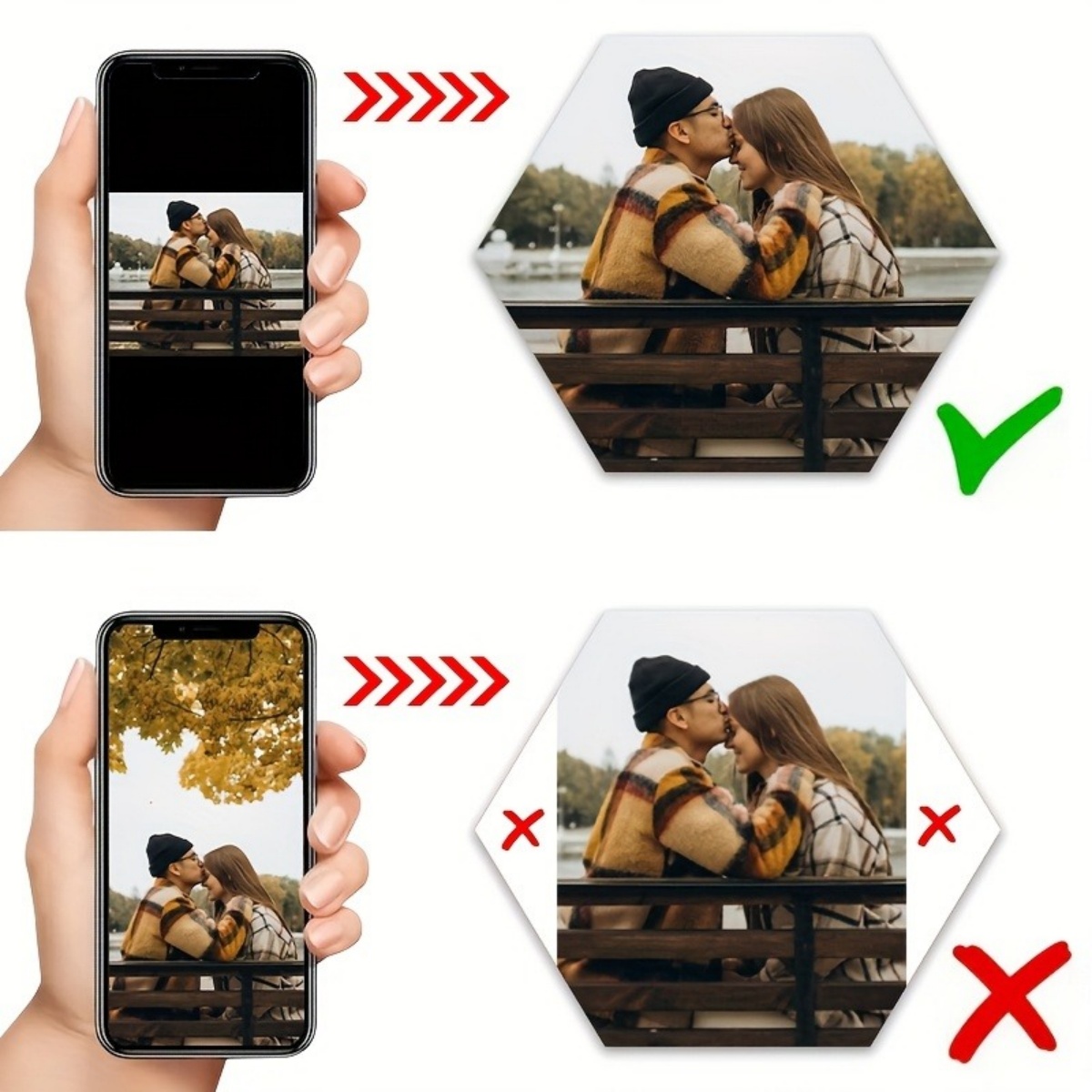 カスタムウォールデコレーション — モダンな六角形の写真プリ - Pet Portrait Custom のレビューと価格