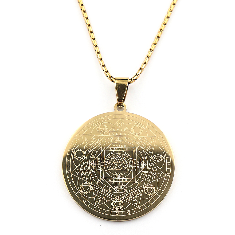 ヨガ仏教、7つのチャクラ、誕生花、占星術、ステンレス製ペンダ - Birth Flower Necklace のレビューと価格